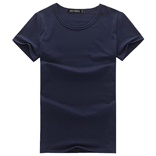 T-shirt coton slim homme respirant O Marine XXL pour rester frais