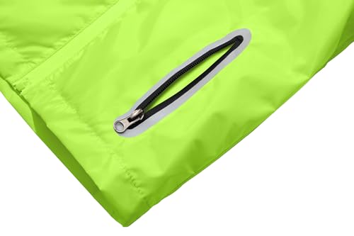 Image of Boys Girls Rain Jackets Lightweight Waterproof Hooded Raincoat Lined Windbreakers for Kids
