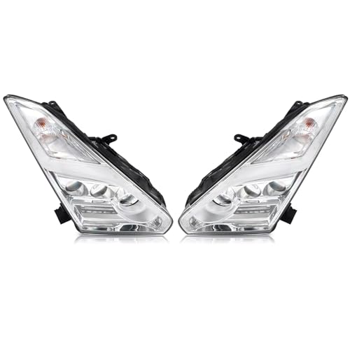 �t�����g���C���w�b�h���C�g Compatible With For R35 GTR Coupe 2-Door 2009-2022 DRL�v���W�F�N�^�[�w�b�h�����v�A�b�Z���u���[ �z���C�g �f�R �w�b�h���C�g 1�y�A