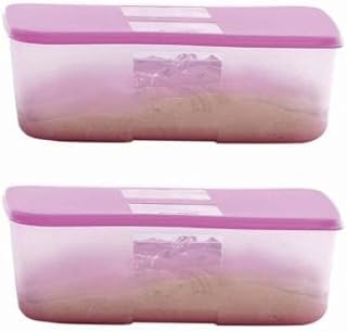 Tupperware Freezermate- 1.5 L Plastic Fridge Container (Pack Of 2, Pink), Blue-Green
