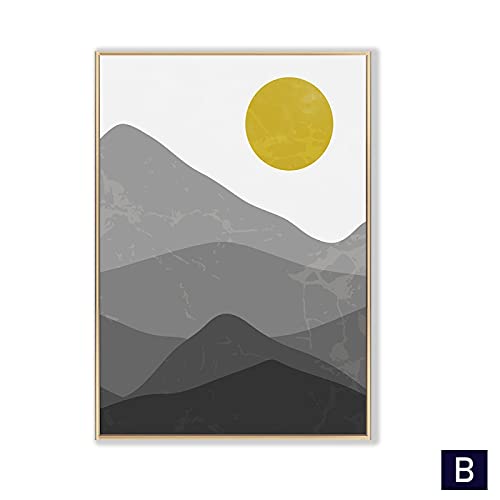 Cuadros de paisajes abstractos modernos en lienzo de 50x60cm para salón 2