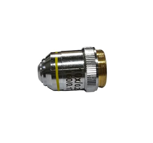 Image of Labgo 10X Objective Lens for Microscope | High-Precision Achromatic Objective for Biological, Medical & Research Applications | Compatible with Standard Laboratory Microscopes