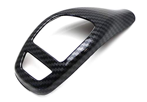Ijdmtoy Glossy Black Carbon Fiber Pattern Shift Knob Cover Shell Compatible With Bmw Fxx 2 3 4 5 6 Series X3 X4 X5 X6 Performance Sports Shifter #TOP2
