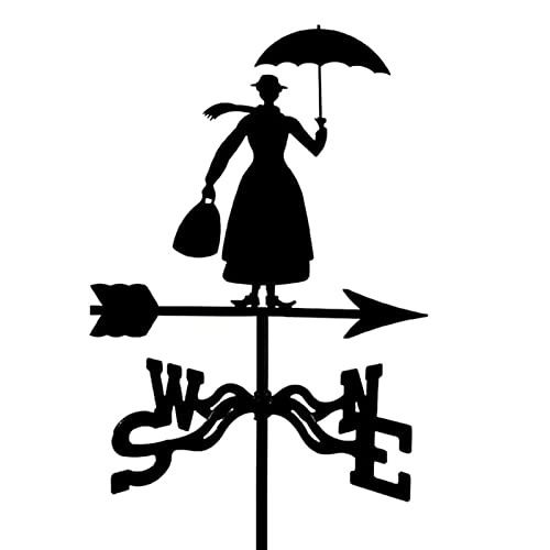 Girouette de jardin contre les fixations fragiles outil de direction du vent en acier stable