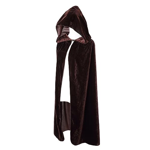BIGXIAN Kids Hooded Velvet Cloak Halloween Christmas Cosplay Fancy Cape