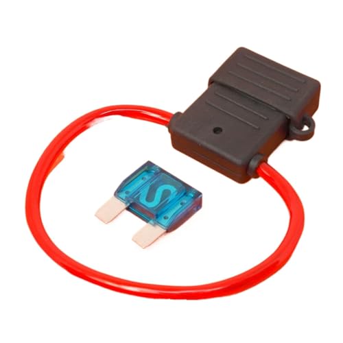 Porte-fusible avec fusible bleu 60A pour protection de circuit électrique auto et audio