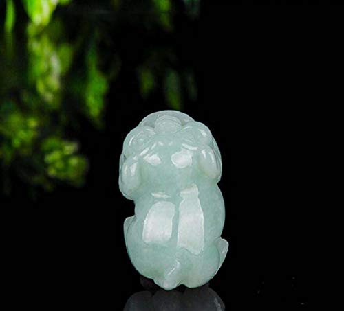 Collier de jade minéral HHRLCH pendentif femme en pierre naturelle verte