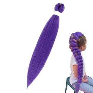 Versatile Styling Comfort: Combining enduring synthetic fiber with a human hair-like texture, this braiding hair ensures smooth surfaces and lasting softness, enabling comfortable wear and adaptable styling options for various occasions Vibrant Color...