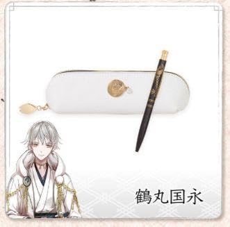 刀剣乱舞 鶴丸国永 京の軌跡 扇子 筆入れ マスキングテープ ボールペン