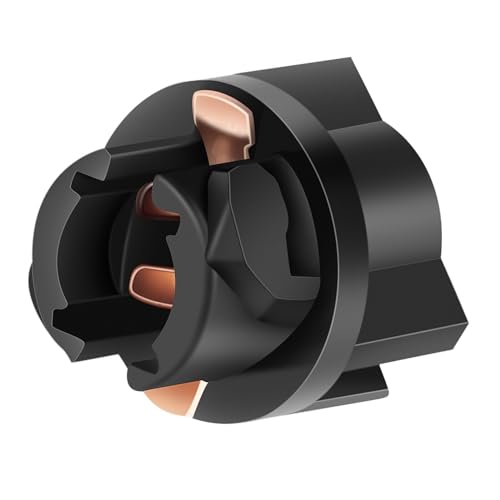 ECCPP Instrument Cluster Dash Panel Lights with Twist Lock Socket T5 White Halogen Lights Bulbs T5-Twist Lock 17, 18, 27, 37, 58, 70, 73, 74, 79, 85, 86, 206, 207, 286, 306, 307, 308, 406, 407 2721