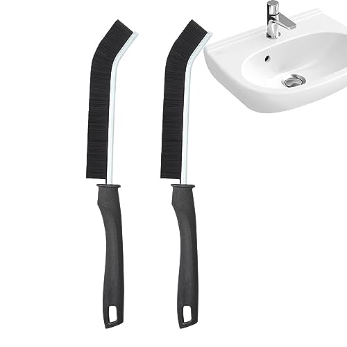 窓溝クリーニングブラシ, 人間工学に基づいたハンドル極細細いブラシ多機能ロングハンドル,隙間掃除ブラシ、ロングストリップ隙間ブラシ、死角窓隙間溝毛隙間掃除ブラシ、タイル隙間ブラシ、浴室多機能掃除ブラシ 快適なクリーナーツール 速乾性 車 ダイニングルーム