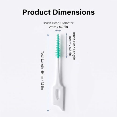 Image of 300 Pack Dual-Use Interdental Brushes,Disposable Dental Picks