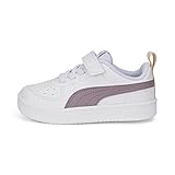 PUMA Rickie AC Inf Sneaker, White-Elderberry, 25 EU