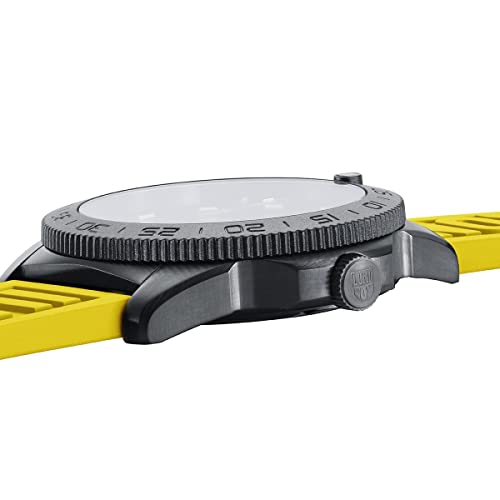 Luminox Rubber Sea Date Analog Dial Color Black Men Watch - Xs.3121.Bo.Gf, Yellow Band - Image 6