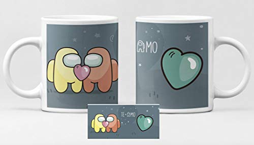 Desconocido Taza de cerámica Among us Love corazón