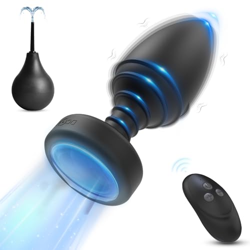 BDSMYEE Blitz Analplug für Frauen Männer,Vibration Analvibratoren Vibrator mit Fernbedienung 10 Vibrationsmodi,erotisches Sexspielzeug für Paare extrem sex Nachtclubparty (Schwarz)