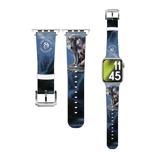 Bracelet de montre en cuir Anne Stokes Loups pour Apple Watch 38/40/41mm