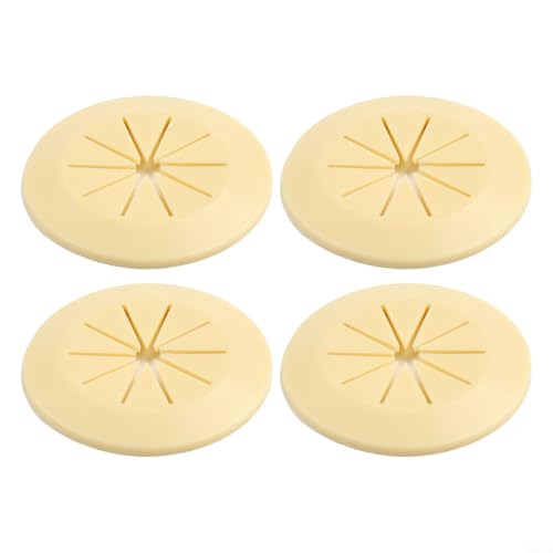 Copertura per fori da scrivania per una gestione efficace dei cavi 4 pezzi coperture per fori di uscita in PVC per spazio di lavoro pulito giallo