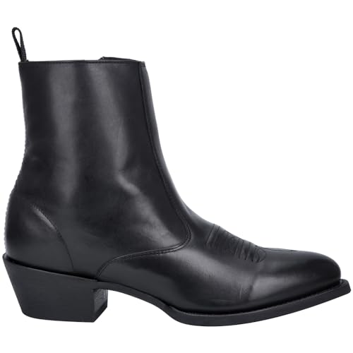 Laredo Mens Fletcher Pointed Toe Zippered Casual Boots Ankle - Black - Size 10.5 D