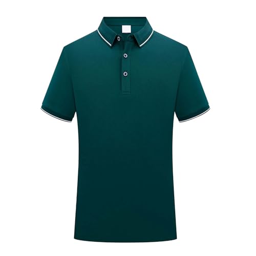 Polo para Hombre de Manga Corta Camiseta Verano Transpirable Talla Grande Golf Tennnis Deportivo Fitness Gym T-Shirt Moda Ocio Tiempo Libre