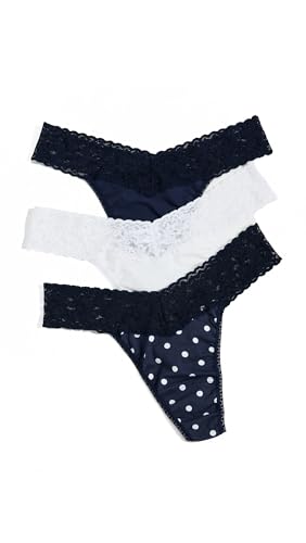 hanky panky - Tangas Supima Cotton Original Rise para mujer | Lencería de encaje, bragas de algodón | Talla única (4-14) | Paquete de 3, Nfcw, Talla única