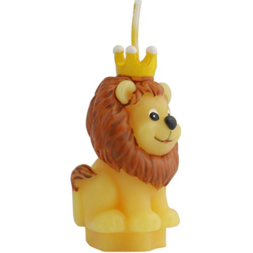 Tihood Creative Lion Cartoon Birthday Candle, Smokeless Cake Candle And Party Supplies, Hand-Made Cake Topper Decoration, Great Gift (Lion) #TOP2