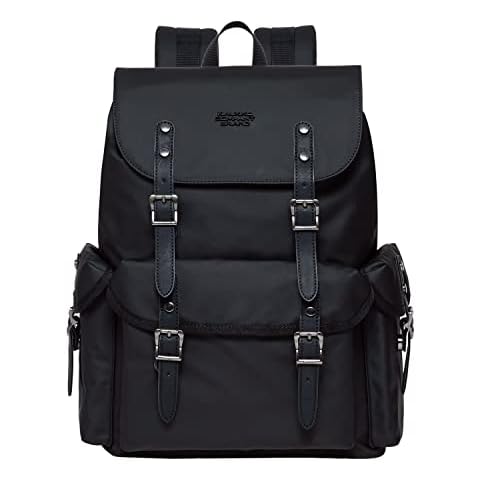 KAUKKO Vintage Casual polyster and Leather Rucksack Backpack Cover