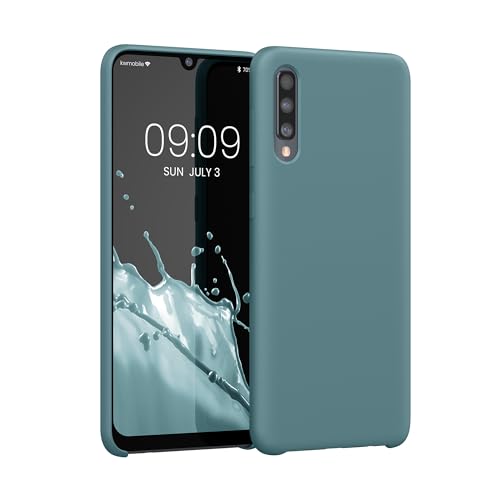 kwmobile Handyhülle für Samsung Galaxy A50 Hülle - Case Silikon - Kabelloses Laden - Schutzhülle Cover in Antique Stone