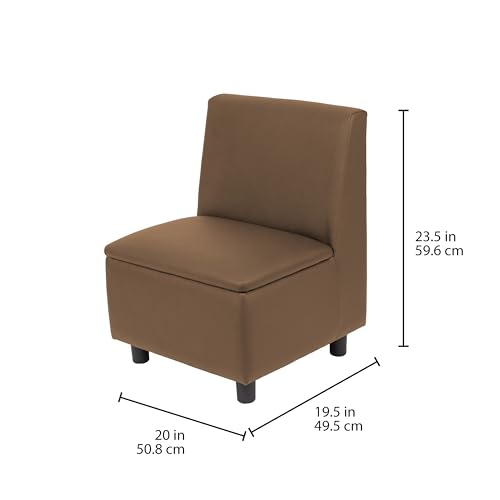 Image of FDP Kid Comfort Collective Modular Armless Chairs, 2-Pack - Chocolate