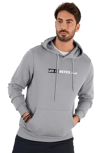 Image of TAGAS Men's Cotton Printed Hooded Sweatshirt || Sweatshirt for Men || Jacket for Men || Men's Hoodie || Stylish Hoodie || Hoodie