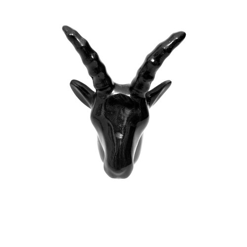 ZOO Capventure Cabanaz, The Colgador de Pared, diseño de Cabeza de antílope, Color Negro