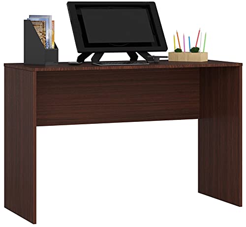AKORD Schreibtisch B17 120 cm | | PC-Schreibtisch | Office Desk | Computertisch | Bürotisch | B120 x H79 x T50 cm | Gewicht 19,80 kg | Wenge/Wenge