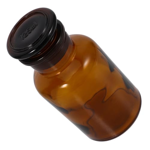 Cabilock Media Storage Bottles 125ml Wide Mouth Borosilicate Glass Bottle Lab Liquids Precision Dropper