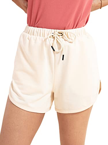 Image of NYKD Solid Cotton Shorts for Women with Pocket | Casual, Sports, Night Wear - NYK039