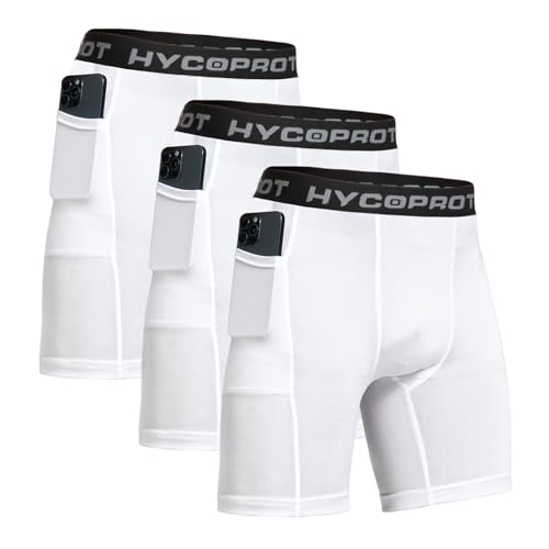 Short de compression homme HYCOPROT lot de 3 pour running et sport