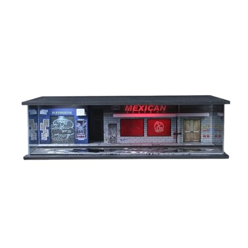 NUEIOVRW Modèle de garage souterrain 1:64 Diorama, éclairage LED de