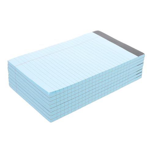 HEATSHAKING 8個 リーガルパッド冊 横罫入りメモ帳 便利なオフィス用可撕取メモパッド 簡約デザイン携帯可能な仕事用便箋子