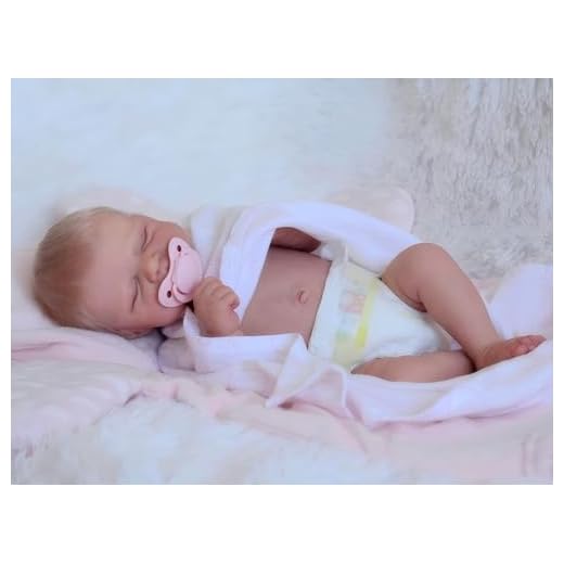 iCradle Reborn Baby Doll 18 Inch 48cm Full Body Vinyl Silicone Baby Doll Boy, Anatomically Correct Realistic Newborn Doll with Hand-Implanted Blonde Hair, Closed Eyes Toy Gift for Kids Age 3+