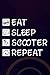 Gifts for men under 10 dollars: Eat Sleep Scooter Repeat Electric Retro Vintage Scootering Family: Scooter, Fathers Day Gift Birthday Christmas Gift for Him Dad Husband Grandpa Boyfriend,Business
