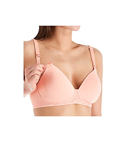 BRAVADO! DESIGNS Women's Petal Soft Wirefree Buttercup Nursing Bra 127 38C Apricot BRAVADO! DESIGNS Women's Petal Soft Wirefree Buttercup Nursing Bra 127 38C Apricot