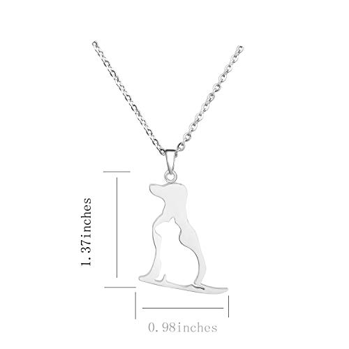 KUIYAI Dog Cat Necklace for Animals Lover Pets Necklace Personalized Gift2