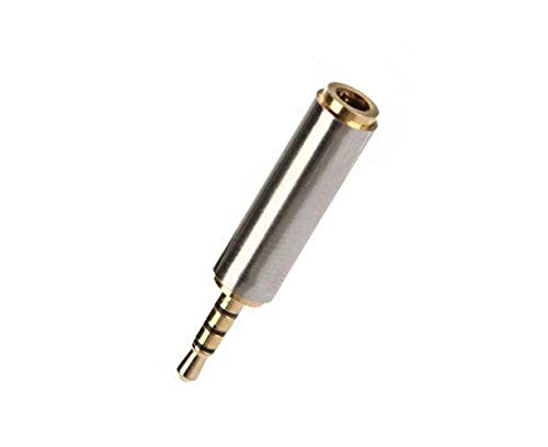 Image of Gold Audio 2.5mm Plug Male to 3.5mm Jack Female Aux Stereo Headphone Adapter