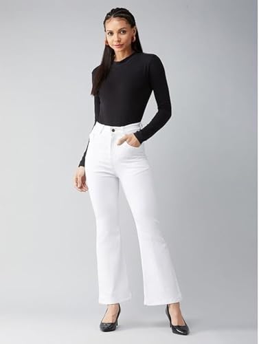 Image of ADBUCKS Women's Wide Leg Fit Mid Rise Bootcut Jeans Bell Bottom Jeans II Wide Leg