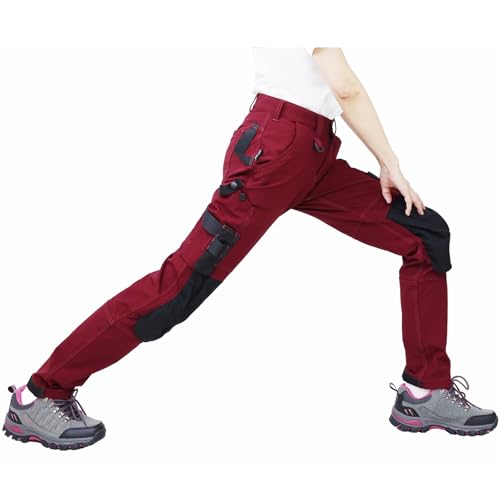 WORK IDEA Damen Slim-Fit Stretch Arbeitshose: Kritische Stoffbereiche aus Cordura – strapazierfähige Eleganz für höchste Ansprüche.