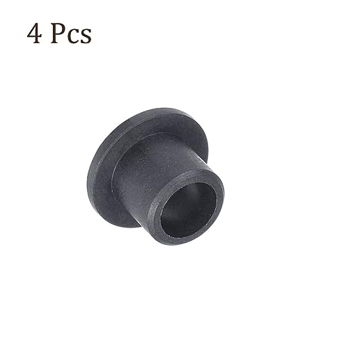 Kozelo 4Stk Flansch Hülsen Lager - [5mm x 7mm x 7mm] POM Öl Lose Buchse für Ausrüstung Maschinen| Schwarz