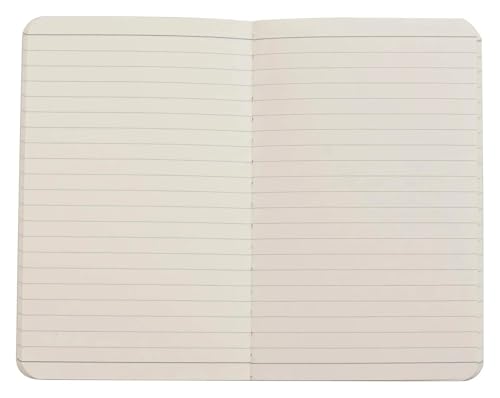 Minicuadernos para notas y viajes con cubierta negra de 3.5x5.5 pulgadas en pack de 6 blocs