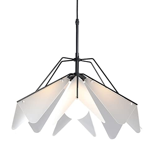 Suspension moderne simple filet rouge avec abat-jour acrylique haute finition