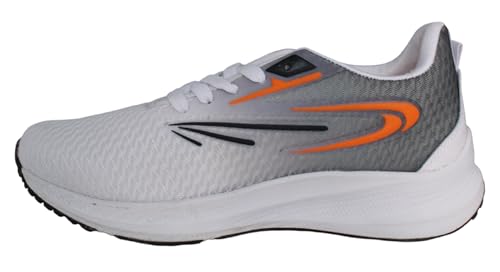 QUARK Sports Joggers Shoes for Men's, Dynamic Running Shoes for Men, Lightweight, Breathable Running Shoes, Authentic Running Shoes (Model- G-754) (Color- D.Grey) (Size- 10)