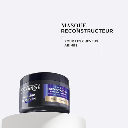 Masque DESSANGE Reconstructeur Kératine Morpheose Cheveux Abîmés Protectif & Réparateur 280ml Acide Hyaluronique Kératin
