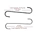 30 Pack 6 Inch Metal Heavy Duty S Hooks for Powder Coating & Paint, 0.12